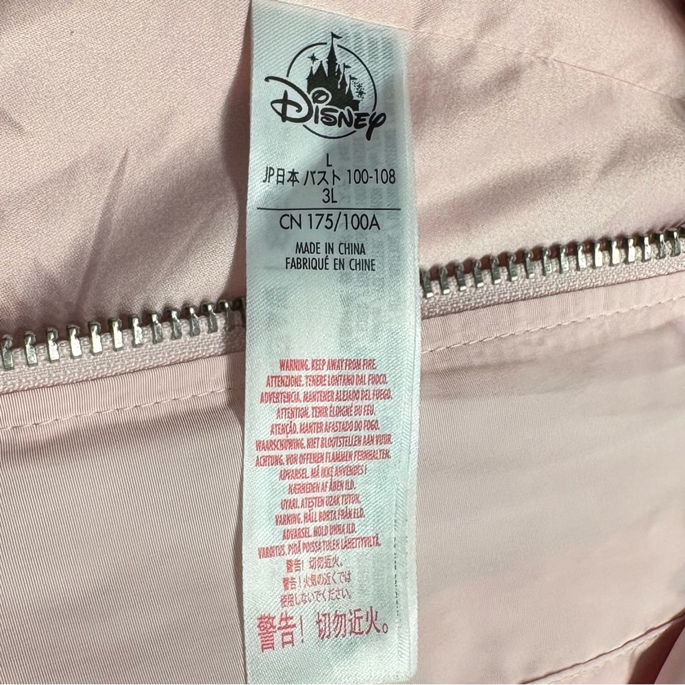 Disney Minnie Mouse Blush Pink Utility Hooded Jacket Love & Kindness Hearts - Picture 9 of 9